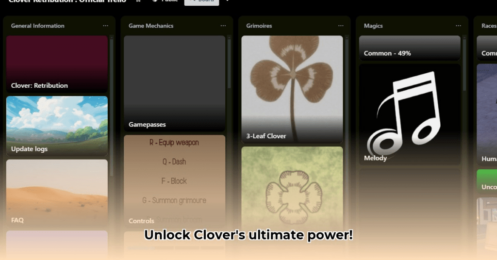 Official Clover Retribution Discord server with code announcements