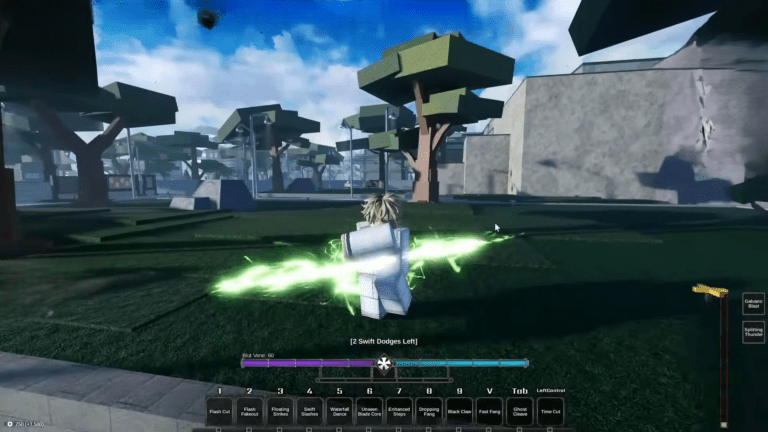 Type Soul Roblox gameplay showing a player character engaged in combat inside the open world