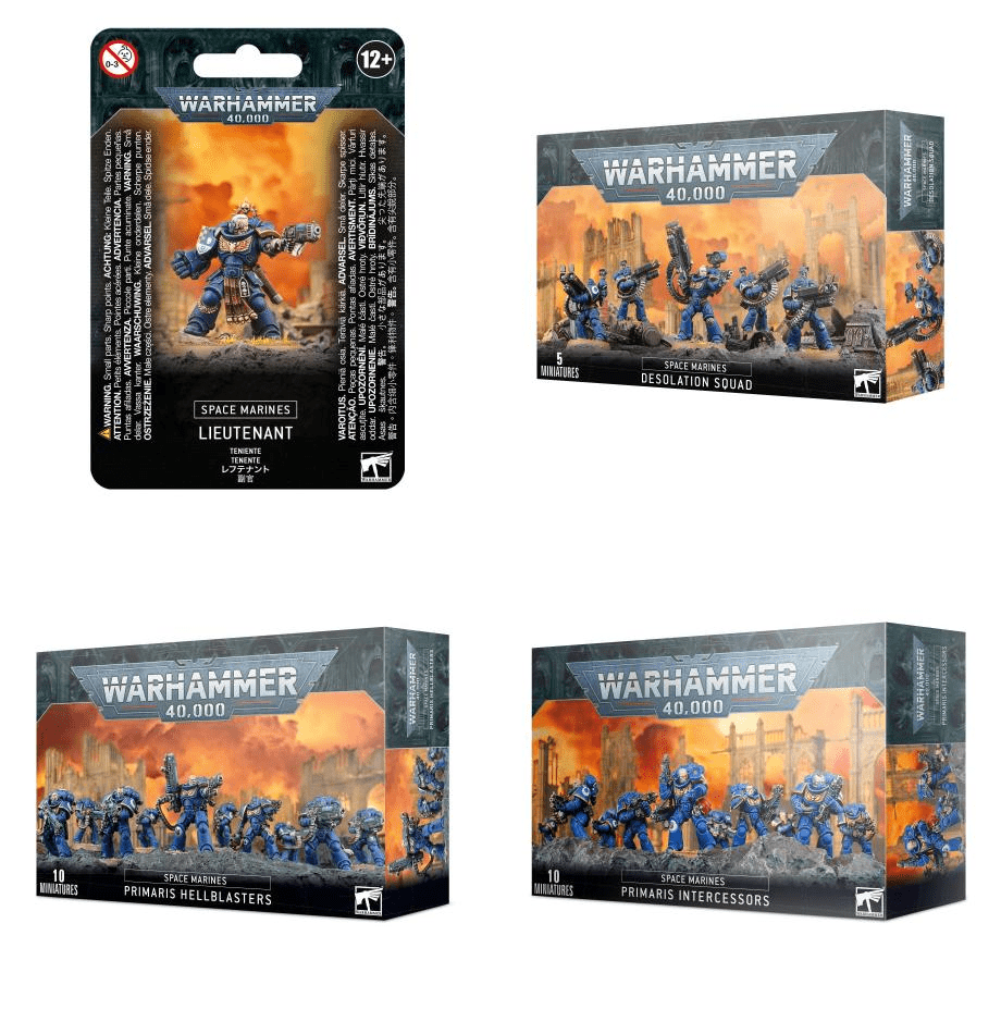 Warhammer Tacticus squad roster showing different characters and progression stages