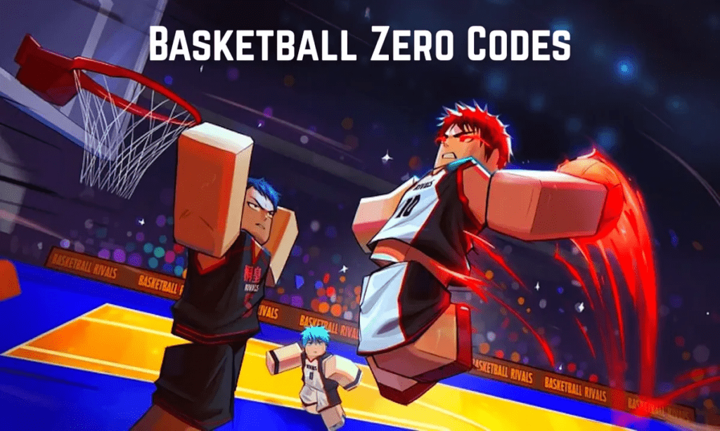 Basketball Zero code redemption screen with the in-game Codes input menu