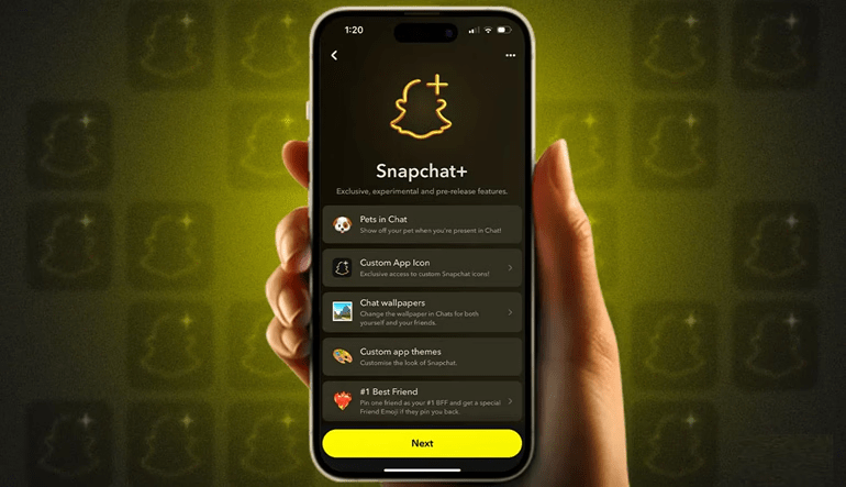 Snapchat Plus settings screen showing how to enable the solar system feature