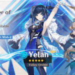 Genshin Impact event wish banner screen showing the current character banner